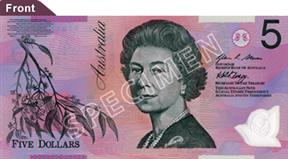 Australian $5 dollar Bill